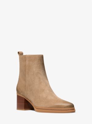 Michael Kors Lex Suede Boot In Brown