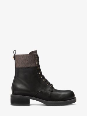 Lyle Leather and Signature Logo Combat Boot image number 1