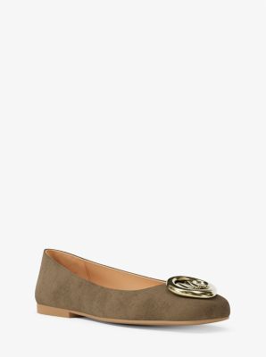 Michael Kors Milan Ballet Flat In Brown