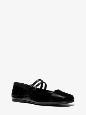 Michael Kors Matilda Patent Flex Ballet Flat In Black