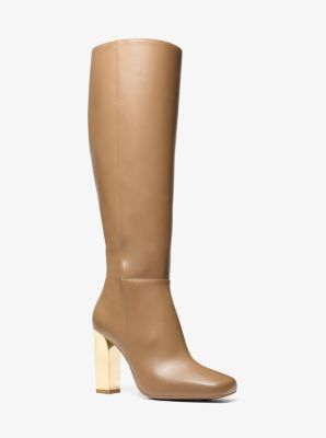 MK Stiefel Matilda Aus Leder - Natur