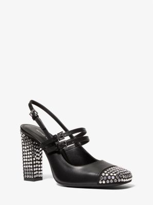 Escarpin Matilda en cuir clouté image number 0