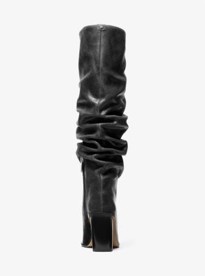 Noemie Distressed Leather Slouchy Boot image number 3