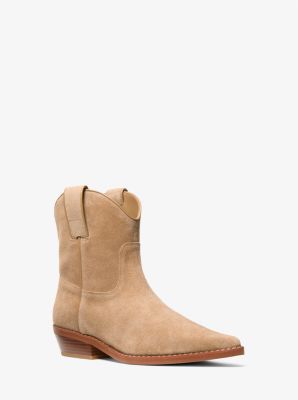 Michael Kors Noemie Suede Boot In Brown
