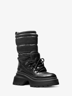 Stivale Shiloh in materiale misto in NERO | Michael Kors