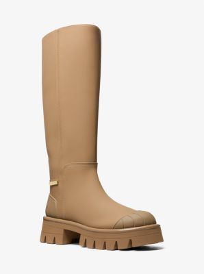 Michael Kors Sydra Rubber Boot In Brown