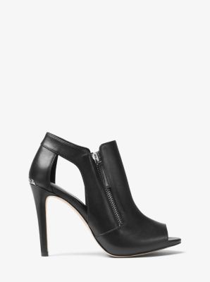 Clara Peep-Toe Leather Pump image number 1