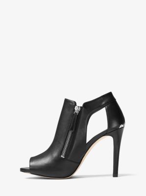 Clara Peep-Toe Leather Pump image number 2