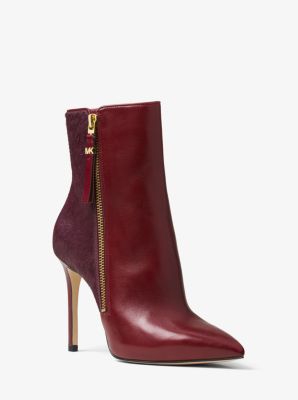 michael kors red booties