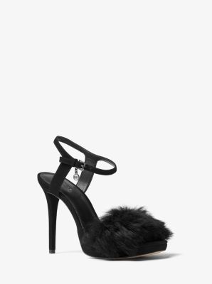 Faye Suede and Fur Sandal | Michael Kors