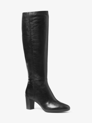 michael kors leather boots