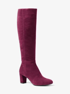 michael kors burgundy knee high boots