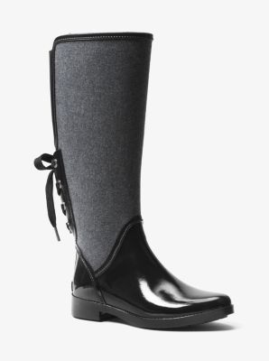 black michael kors rain boots
