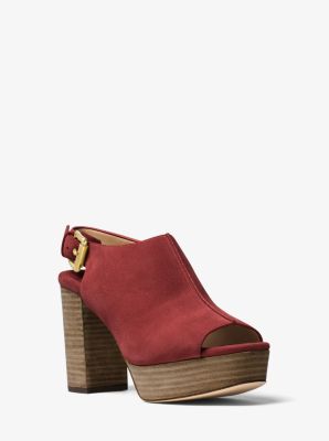 Piper Suede Platform Sling-Back | Michael Kors