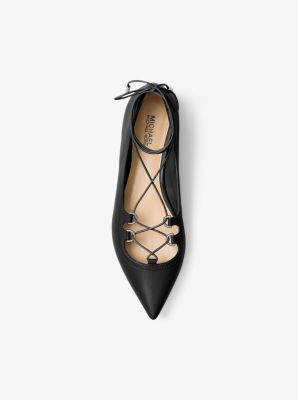 Michael kors lace up on sale flats