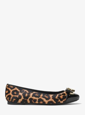 michael kors animal print flats