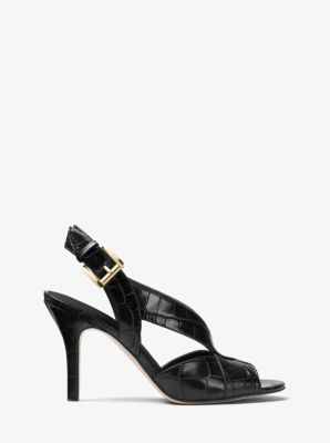 Becky Embossed-Leather Sandal