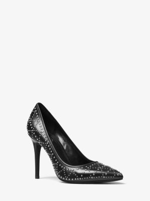 Michael kors claire leather hot sale pump