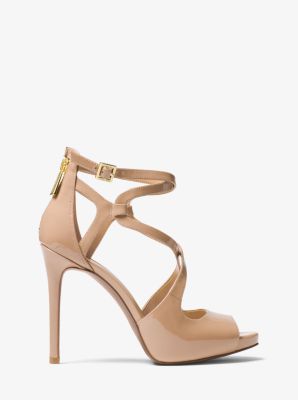 michael michael kors alice patent leather sandal