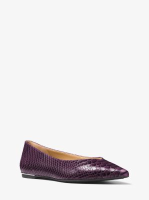 Michael kors fulton clearance flats purple