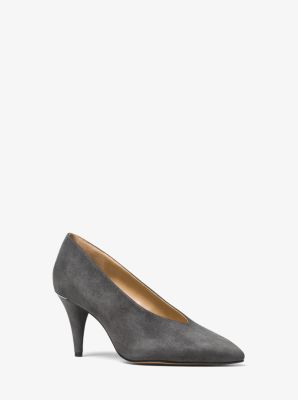 michael kors black suede pumps