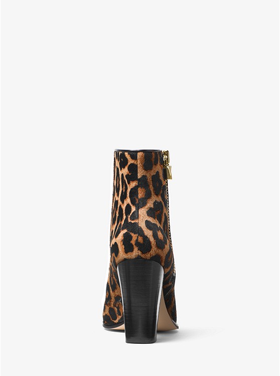 Margaret Leopard Calf Hair Ankle Boot