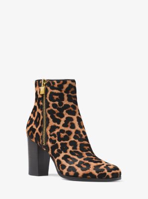 Margaret Leopard Calf Hair Ankle Boot 