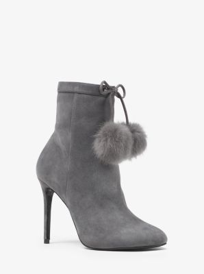 Remi Pom-Pom Suede Ankle Boot | Michael 