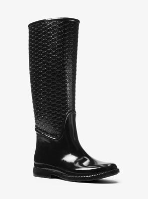 michael kors logo rain boots