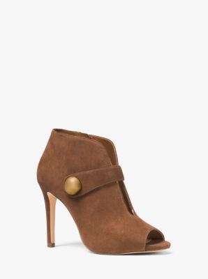 michael kors suede booties