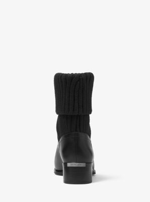 April Leather And Knit Boot | Michael Kors