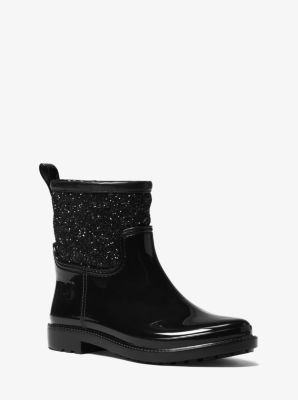 black mk rain boots