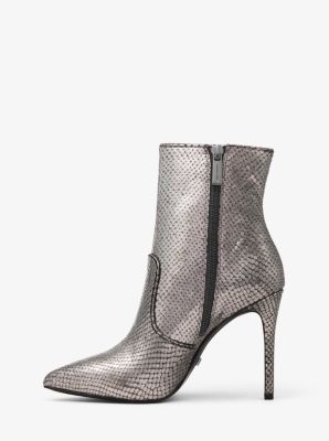 michael kors blaine leather ankle boot