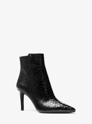 Dorothy Snake-Embossed Leather Ankle Boot | Michael Kors Canada