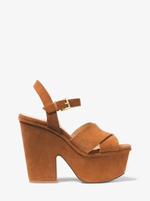 Divia Suede Platform Sandal | Michael Kors