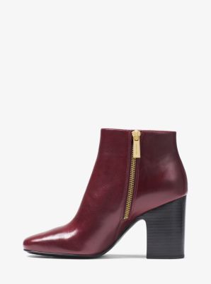 Michael michael kors women's clearance elaine block heel booties