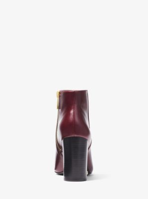 elaine leather bootie