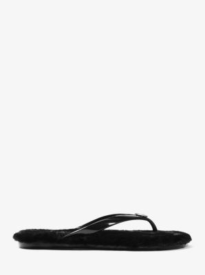 Jet Set Faux Fur Flip Flop