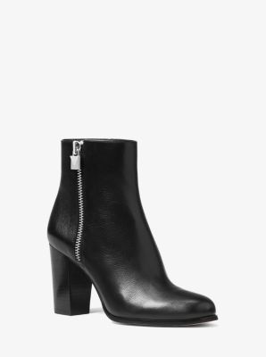 mk margaret leather ankle boot
