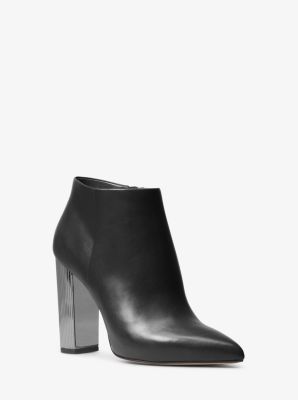 michael michael kors paloma leather bootie