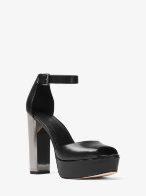 Paloma Leather Platform Sandal | Michael Kors