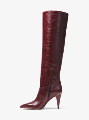 michael kors rosalyn leather boot