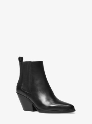 michael kors sinclair leather ankle boot