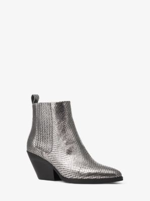 michael kors metallic boots