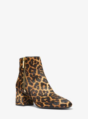 calf hair ankle boots