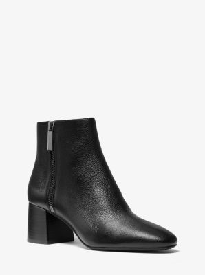 michael kors leather ankle boots