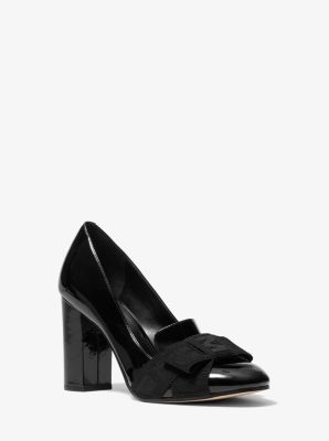 michael kors black patent leather pumps