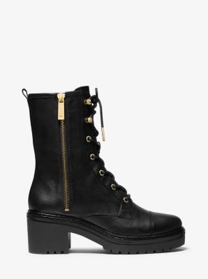 Anaka leather store combat boot