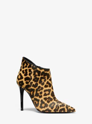 Antonia Leopard Calf Hair Bootie 