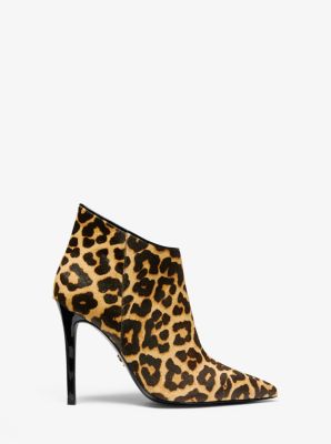 Antonia Leopard Calf Hair Bootie